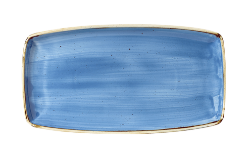 Półmisek prostokątny 350x185 mm | CHURCHILL, Stonecast Cornflower Blue