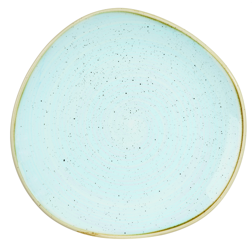 Talerz płytki o nieregularnym kształcie ø 264 mm | CHURCHILL, Stonecast Duck Egg