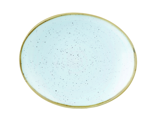 Talerz płytki owalny ø 192 mm | CHURCHILL, Stonecast Duck Egg