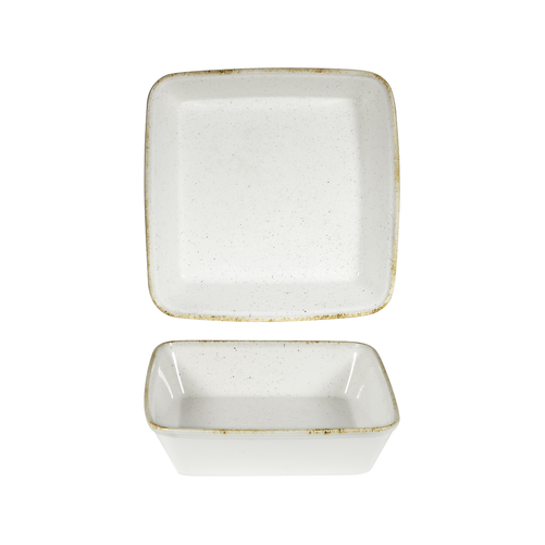 Naczynie do zapiekania 250x250x62 mm, 2 l | CHURCHILL, Stonecast Hints Barley White