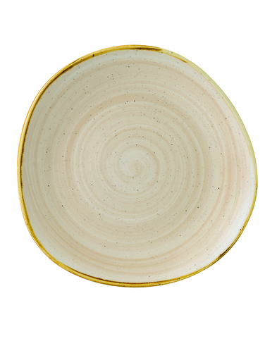 Talerz płytki o nieregularnym kształcie ø 264 mm | CHURCHILL, Stonecast Nutmeg Cream