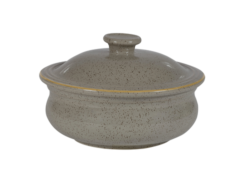 Naczynie z pokrywką ø 140 mm, 430 ml | CHURCHILL, Stonecast Grey