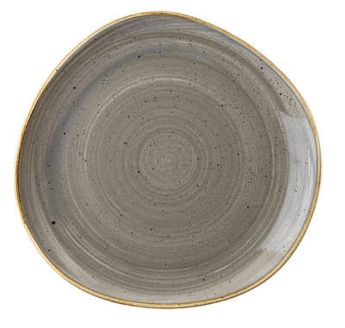 Talerz płytki o nieregularnym kształcie ø 286 mm | CHURCHILL, Stonecast Grey