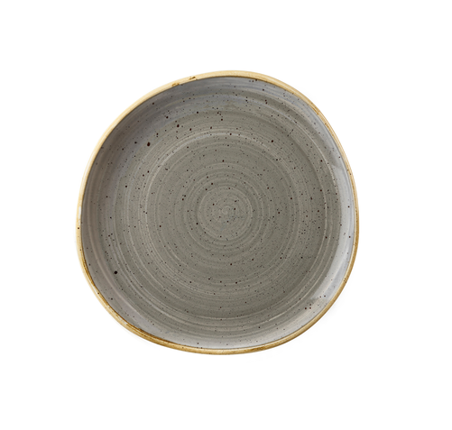 Talerz płytki o nieregularnym kształcie ø 210 mm | CHURCHILL, Stonecast Grey