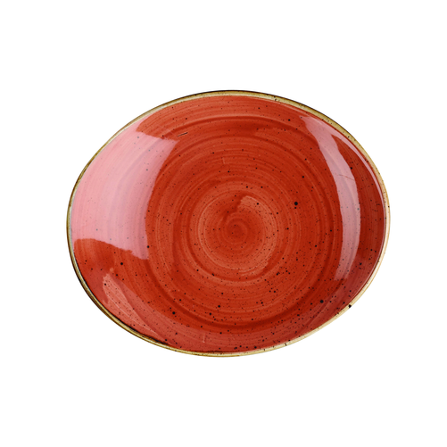 Talerz płytki owalny ø 192 mm | CHURCHILL, Stonecast Orange