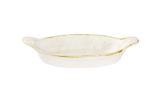 Półmisek owalny z uchwytami 205x113 mm, 255 ml | CHURCHILL, Stonecast Barley White