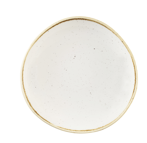 Talerz płytki o nieregularnym kształcie ø 210 mm | CHURCHILL, Stonecast Barley White