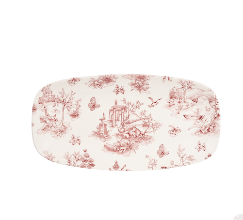 Półmisek prostokątny 298x153 mm | CHURCHILL, Vintage Prints Cranberry Toile