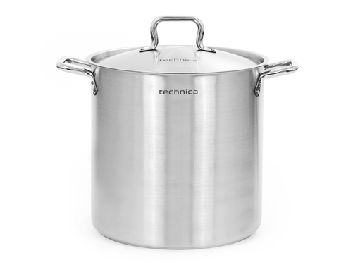 Garnek wysoki 36,6 l o średnicy 360 mm z pokrywką ze stali nierdzewnej | TECHNICA, Gold Line