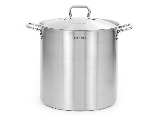 Garnek wysoki 50,2 l o średnicy 400 mm z pokrywką ze stali nierdzewnej | TECHNICA, Gold Line