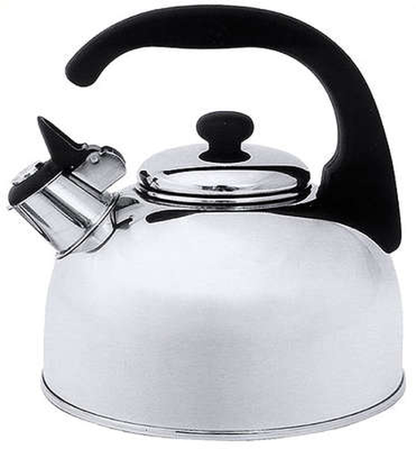 Czajnik z gwizdkiem ze stali nierdzewnej, o średnicy podstawy 185 mm, 2,5 l | CONTACTO, 432/250