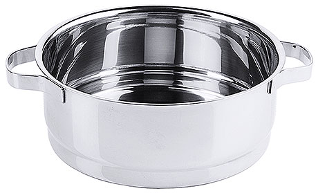 Menażka obiadowa ze stali nierdzewnej bez pokrywki, 0,9 l, o średnicy 140 mm | CONTACTO, 2014/141