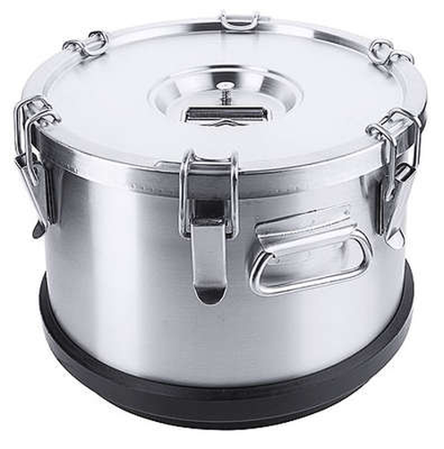 Termos ze stali nierdzewnej z gumową podstawą i pokrywką, 10 l, o średncy 320 mm | CONTACTO, 3086/010