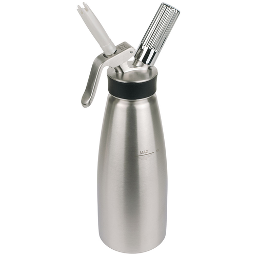 Syfon do bitej śmietany ze stalową głowicą 0,5 l | ISI, 500051