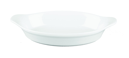 Naczynie do zapiekania owalne z uchwytami ø 345x190 mm, 1,090 l | CHURCHILL, Cookware White