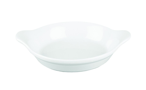 Naczynie do zapiekania owalne z uchwytami ø 125x152 mm, 180 ml | CHURCHILL, Cookware White