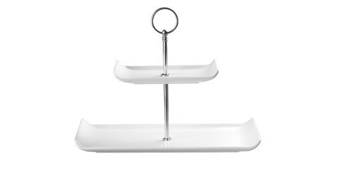 Patera dwupoziomowa prostokątna 170x100/300x145 mm | CHURCHILL, Plate Towers