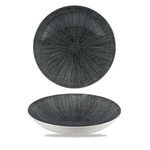 Talerz głęboki okrągły ø 182 mm, 426 ml | CHURCHILL, Studio Prints Agano Black