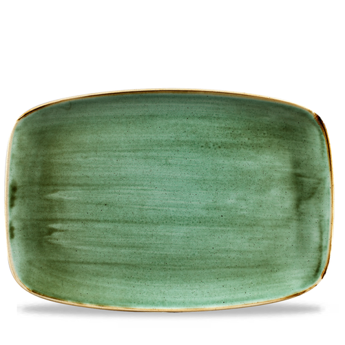Półmisek prostokątny 355x245 mm | CHURCHILL, Stonecast Samphire Green