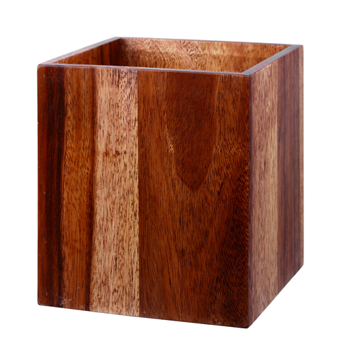 Pojemnik drewniany, 180x180x200 mm | CHURCHILL, Wood Brown Acacia