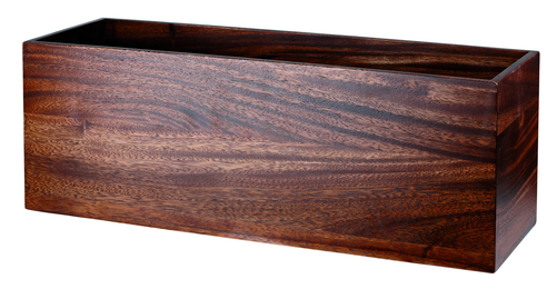 Pojemnik drewniany prostokątny, 560x180x200 mm | CHURCHILL, Wood Brown Acacia