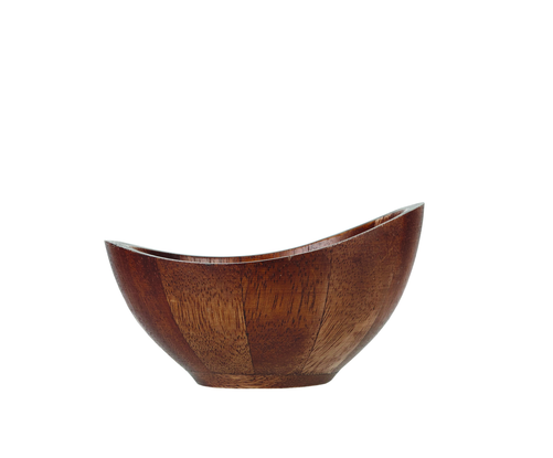 Miska owalna ø 140 mm, 300 ml, drewniana | CHURCHILL, Moonstone Buffet