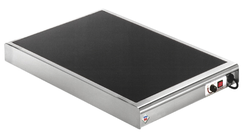 Płyta utrzymująca do pizzy 0,35 kW, 440x660x70 mm, 230 V, inox, czarna | RMGASTRO, PC-46