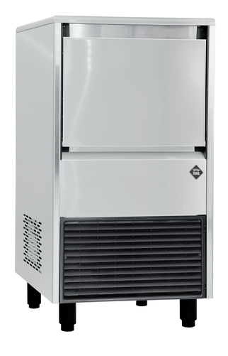 Kostkarka do lodu 60 kg/24 h, 0,43 kW, chłodzenie wodą, 540x600x800 mm, inox | RMGASTRO, N-60 W