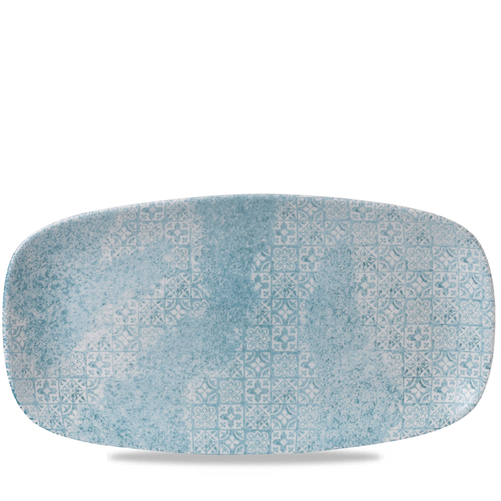 Półmisek prostokątny 355x189 mm | CHURCHILL, Vintage Prints Med Tiles Aquamarine