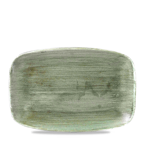 Talerz płytki prostokątny 300x199 mm | CHURCHILL, Stonecast Patina Burnished Green