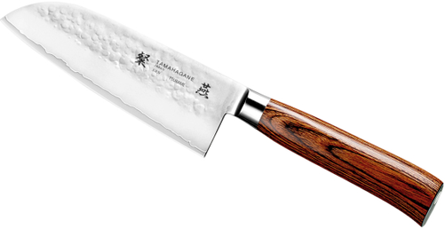 Nóż Santoku 120 mm | TAMAHAGANE, Tsubame Brown