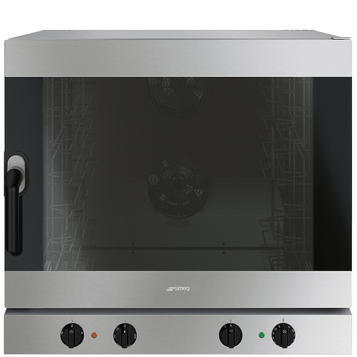 Piec konwekcyjny, elektromechaniczny, prawy zawias, z nawilżaniem, 6x blacha 600x400 mm, 10,5 kW, 798x757x793 mm | SMEG, ALFA625HR-2