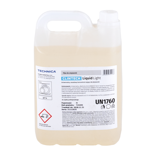 Uniwersalny płyn myjący 5 l | CLINTECH, Liquid Light