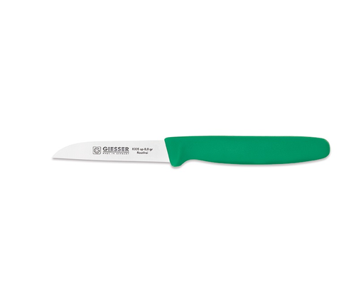 Nóż do warzyw, ostrze proste 80 mm, zielony | GIESSER, 8305 sp