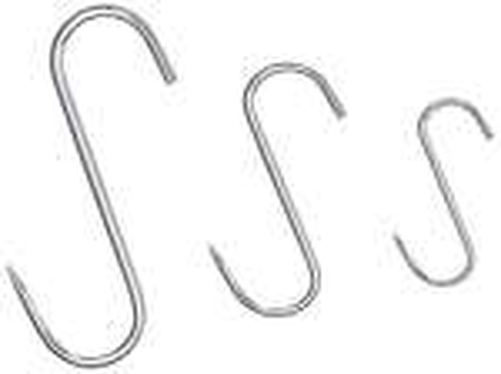 Haki rzeźnicze ze stali nierdzewnej, o długości 85 mm | CONTACTO, 485/080