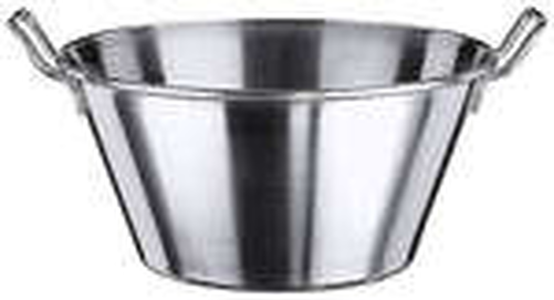 Wanna okrągła ze stali nierdzewnej z dwoma uchwytami, 32 l, o średnicy 500 mm | CONTACTO, 545/500