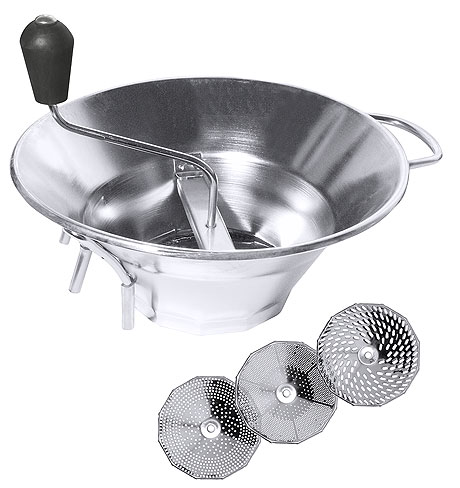 Sito do przecierania warzyw ze stali nierdzewnej, 5 l, o średnicy 30 mm | CONTACTO, 557/300