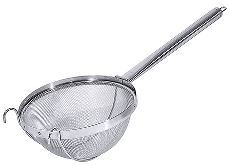 Sitko do przecedzania zupy ze stali nierdzewnej, 3,5 l, o średnicy 220 mm | CONTACTO, 3160/220