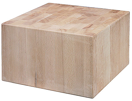 Kloc masarski drewniany bez podstawy 400x400x250 mm | CONTACTO, 3644/404