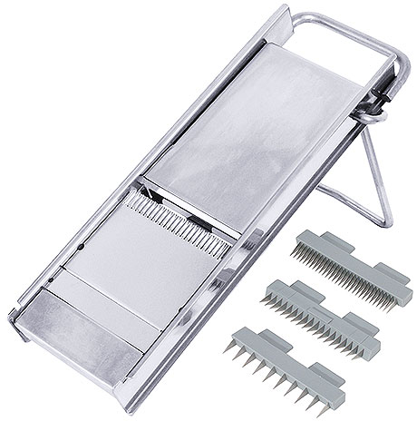 Szatkownica ręczna do warzyw-mandolina ze stali nierdzewnej, 365x115 mm | CONTACTO, 4460/400