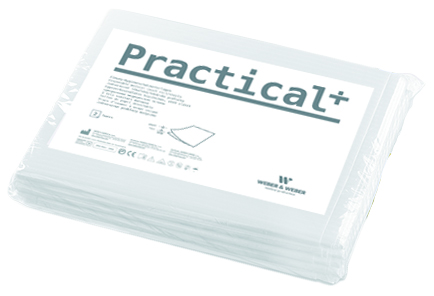 Prześcieradło medyczne bibułowo-foliowe Practical 150x210 cm | WEBER&WEBER, Practical