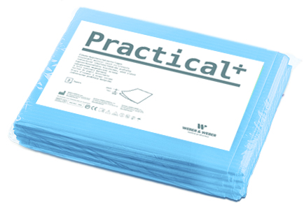 Prześcieradło medyczne bibułowo-foliowe Practical 77x210 cm | WEBER&WEBER, Practical