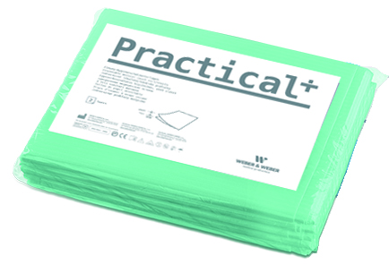 Prześcieradło medyczne bibułowo-foliowe Practical 77x210 cm | WEBER&WEBER, Practical