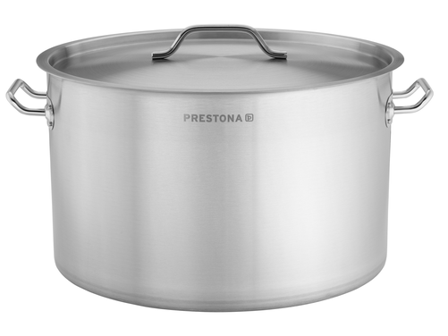 Garnek średni 58 l o średnicy 500 mm z pokrywką ze stali nierdzewnej | PRESTONA, 210147