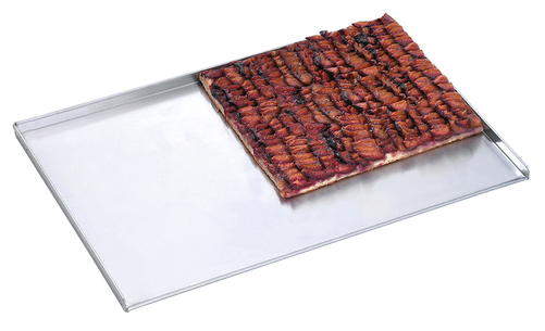 Blacha do pieczenia z 3 podniesionymi rantami 600x400x20 mm, aluminium | BARTSCHER, 100412