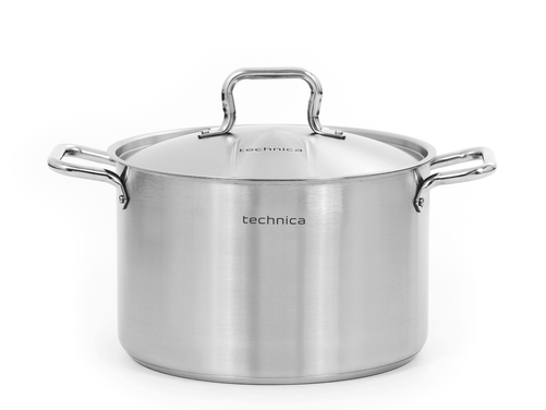 Garnek średni 11,1 l o średnicy 280 mm z pokrywką ze stali nierdzewnej | TECHNICA, Gold Line