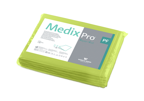 Prześcieradło medyczne bibułowo-foliowe MedixPro 77x210 cm | WEBER&WEBER, MedixPro