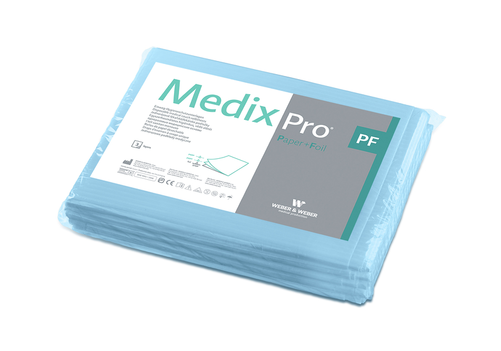 Prześcieradło medyczne bibułowo-foliowe MedixPro 77x210 cm | WEBER&WEBER, MedixPro