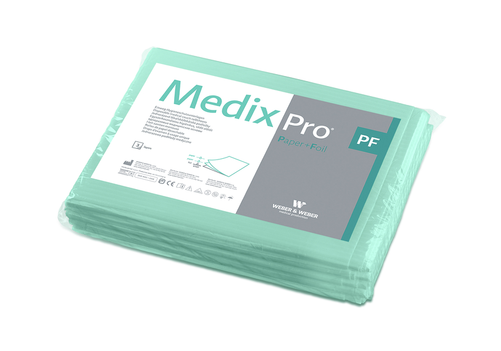 Prześcieradło medyczne bibułowo-foliowe MedixPro 77x210 cm | WEBER&WEBER, MedixPro