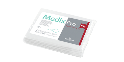 Prześcieradło medyczne bibułowo-włókninowe MedixPro 77x210 cm | WEBER&WEBER, MedixPro